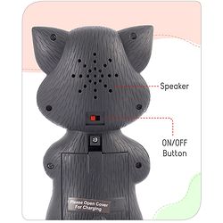 Babyhug Interactive Rechargeable Talking Tom Cat Toy for Toddlers| Repeating words, 10 stories and Songs| Educational Toy| Safe and Durable| BIS Certified
