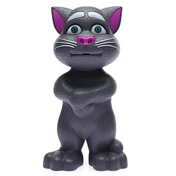 Babyhug Interactive Rechargeable Talking Tom Cat Toy for Toddlers| Repeating words, 10 stories and Songs| Educational Toy| Safe and Durable| BIS Certified