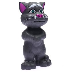 Babyhug Interactive Rechargeable Talking Tom Cat Toy for Toddlers| Repeating words, 10 stories and Songs| Educational Toy| Safe and Durable| BIS Certified