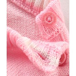 Babyhug Knit Full Sleeves Pullover with Heart Design - Pink
