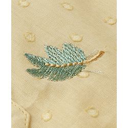 Babyhug Cotton Woven Cambric Full Sleeves Embroidered Kurta Pyjama Set - Yellow