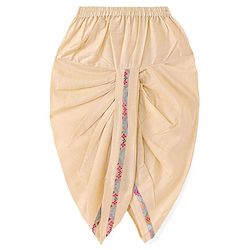 Babyhug Woven Full Sleeves Kurta Dhoti Set with Printed Jacket - Peach
