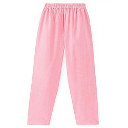 Babyhug Woven Full Sleeves Kurta &  Pyjama Set With Embroidered Waistcoat - Pink