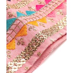 Babyhug Woven Full Sleeves Kurta &  Pyjama Set With Embroidered Waistcoat - Pink