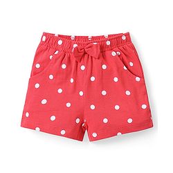 Babyhug Disney Cotton Knit Half Sleeves Night Suit With Disney Princess Print - Pink