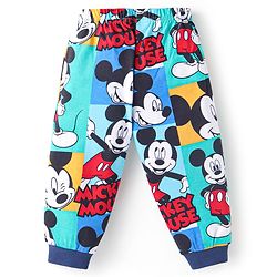 Babyhug Disney Single Jersey Knit Full Sleeves Night Suits with Mickey Mouse Graphics Pack of 2 - Navy Blue
