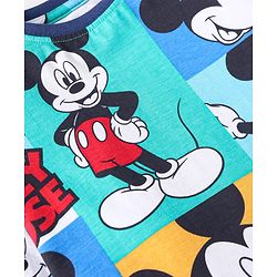 Babyhug Disney Single Jersey Knit Full Sleeves Night Suits with Mickey Mouse Graphics Pack of 2 - Navy Blue