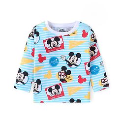 Babyhug Disney Single Jersey Knit Full Sleeves Night Suits with Mickey Mouse Graphics Pack of 2 - Red & White