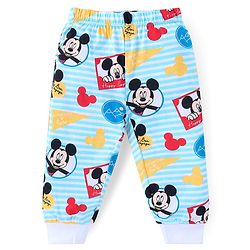Babyhug Disney Single Jersey Knit Full Sleeves Night Suits with Mickey Mouse Graphics Pack of 2 - Red & White