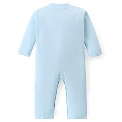 Babyhug 100% Cotton Knit Full Sleeves Rugby Printed Rompers Pack of 2 - Multicolour