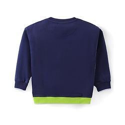 Babyhug Cotton Knit Full Sleeves T-Shirt & Pants Set With Color Block Print - Multicolor