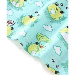 Babyhug 100% Cotton Knit Sleeveless  Antibacterial Sando  with Striped & Frog Print  Pack of 3 - Multicolour