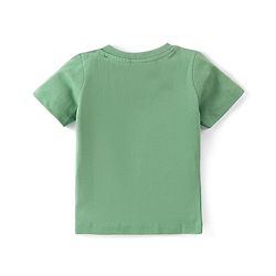 Babyhug Disney Cotton Knit Half Sleeves T-Shirt with Lion King Graphics-Green