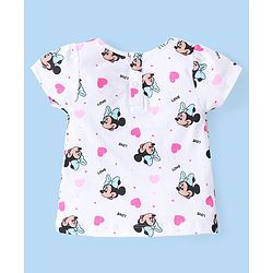 Babyhug Disney 100% Cotton Knit Half Sleeves Tops with Minnie Mouse Graphics Pack of 2 - Multicolour