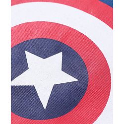 Babyhug Marvel Cotton Knit Half Sleeves T-Shirt with Avengers Graphics - Navy Blue