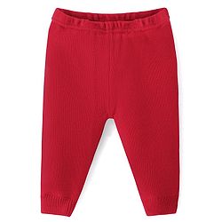Babyhug Knit Full Sleeves Pullover Sweater & Pant Set  Argyle Design - Red