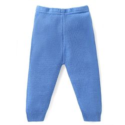 Babyhug Knitted Full Sleeves Pullover Sweater & Pant Set with Aztec Design - Blue