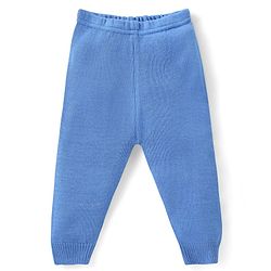 Babyhug Knitted Full Sleeves Pullover Sweater & Pant Set with Aztec Design - Blue