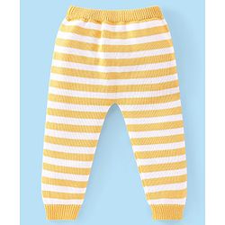 Babyhug Full Sleeves Sweater Set with Cap Lion Design - Yellow