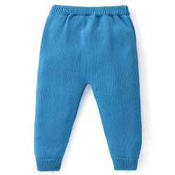 Babyhug Knitted Full Sleeves Pullover Striped Sweater Set with Cap & Hedgehog Design- Multicolour