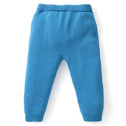 Babyhug Knitted Full Sleeves Pullover Striped Sweater Set with Cap & Hedgehog Design- Multicolour