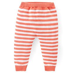 Babyhug Knit Full Sleeves Sweater Set with Cap Fox Design - Orange
