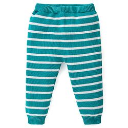 Babyhug Knitted Full Raglan Sleeves Pullover Sweater Set With Cap & Horse Patch Detailing - Green