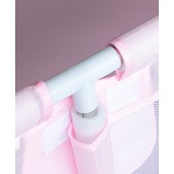 Babyhug Smart Portable with Safety Lock Playpen with Play Gate Fence - Pink