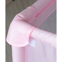 Babyhug Smart Portable with Safety Lock Playpen with Play Gate Fence - Pink