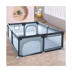 Babyhug Smart Portable with Safety Lock Playpen with Play Gate Fence - Pink