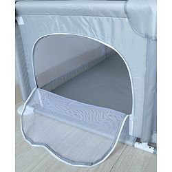 Babyhug Smart Portable with Safety Lock Playpen with Play Gate Fence - Pink