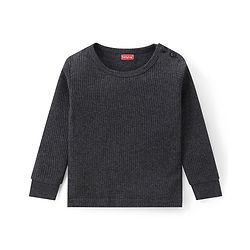 Babyhug Full Sleeves Front Open & Pullover Vest Combo Pack Of 2 - Dark Grey