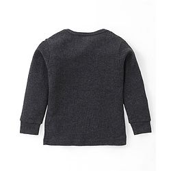 Babyhug Full Sleeves Front Open & Pullover Vest Combo Pack Of 2 - Dark Grey