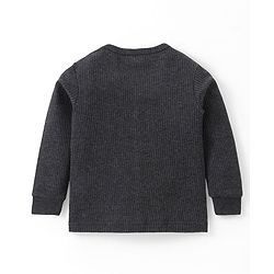 Babyhug Full Sleeves Front Open & Pullover Vest Combo Pack Of 2 - Dark Grey