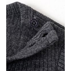 Babyhug Full Sleeves Front Open & Pullover Vest Combo Pack Of 2 - Dark Grey