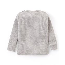 Babyhug Full Sleeves Front Open & Pullover Thermal Wear Vests Pack of 2 - Light Grey