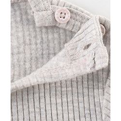 Babyhug Full Sleeves Front Open & Pullover Thermal Wear Vests Pack of 2 - Light Grey