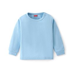 Babyhug Front Open & Pullover Full Sleeve Solid Colour Thermal Vests Pack of 2 - Blue