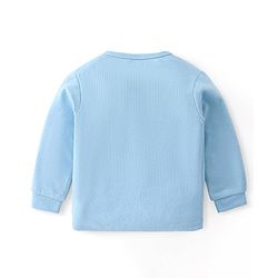 Babyhug Front Open & Pullover Full Sleeve Solid Colour Thermal Vests Pack of 2 - Blue