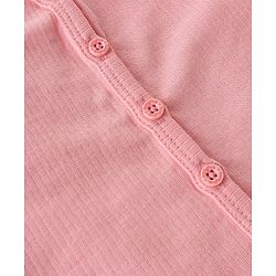 Babyhug Front Open & Pullover Full Sleeve Solid Colour Thermal Vests Pack of 2 - Pink