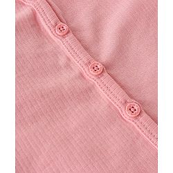 Babyhug Front Open & Pullover Full Sleeve Solid Colour Thermal Vests Pack of 2 - Pink