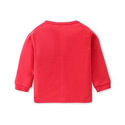 Babyhug Front Open & Pullover Full Sleeve Solid Colour Thermal Vests Pack of 2 - Red