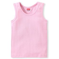 Babyhug Cotton Full Sleeves Thermal Vest and Pant Set Solid - Pink