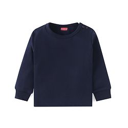 Babyhug  Full Sleeves Thermal Vest Pullover & Pant Set Solid Colour - Navy Blue