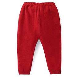 Babyhug Knit Full Sleeves Sweater Set with Aztec Design -Rust Red