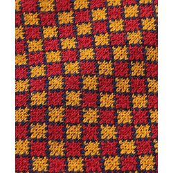 Babyhug Knit Full Sleeves Sweater Set with Aztec Design -Rust Red