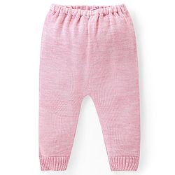 Babyhug Knitted Full Sleeves Front Open Sweater Set with Heart Design - Multicolour