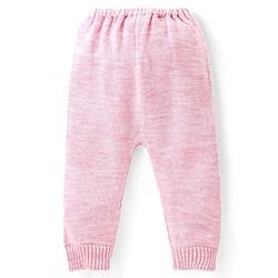 Babyhug Knitted Full Sleeves Front Open Sweater Set with Heart Design - Multicolour