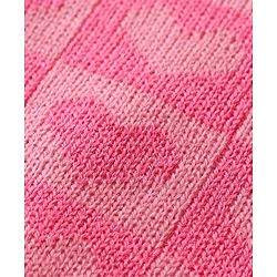 Babyhug Knit Full Sleeves Sweater & Pant Set Heart Design - Pink