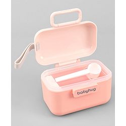 Babyhug Milk Powder Container With Spoon - Pink